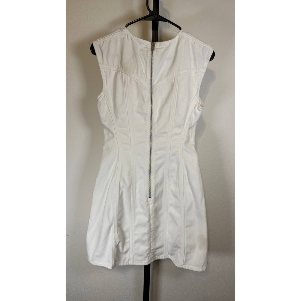 White Aknvas Adele Mini Dress Size(2) - Picture 4 of 6